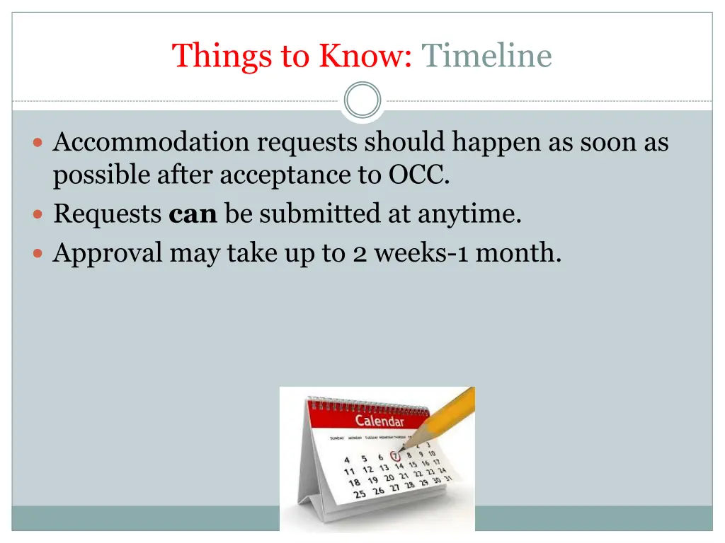things to know timeline