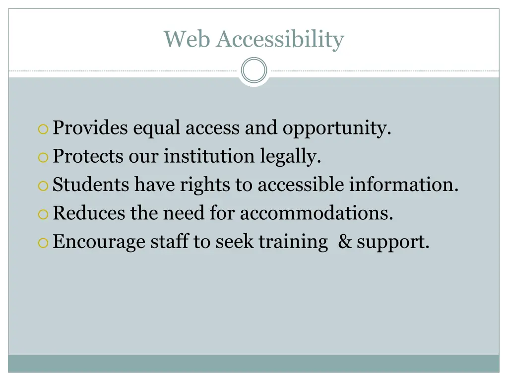 web accessibility