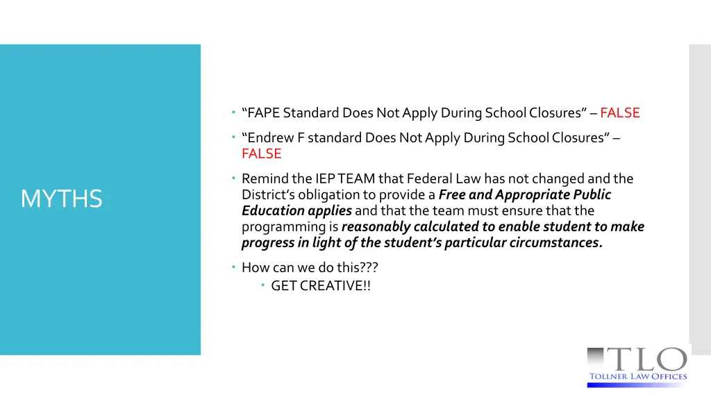 fape standard does not apply during school