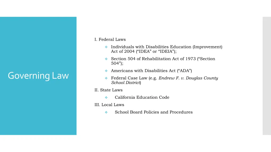 i federal laws