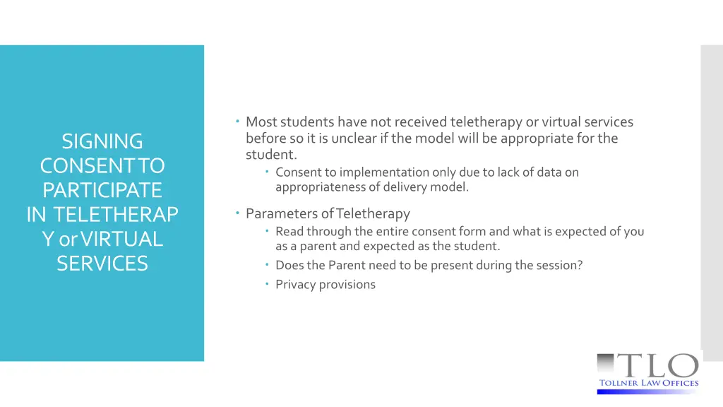 most students have not received teletherapy