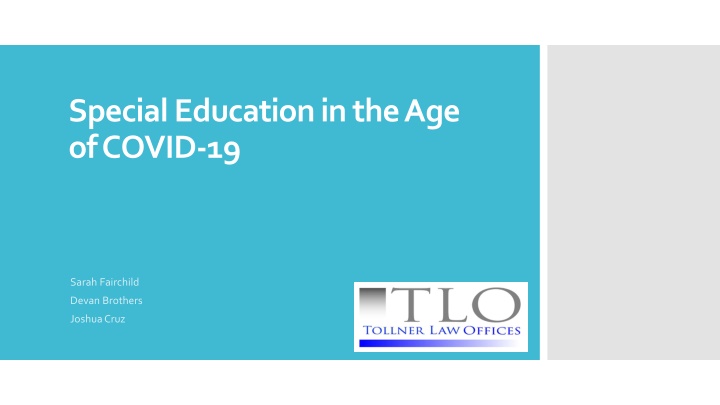 special education in the age of covid 19