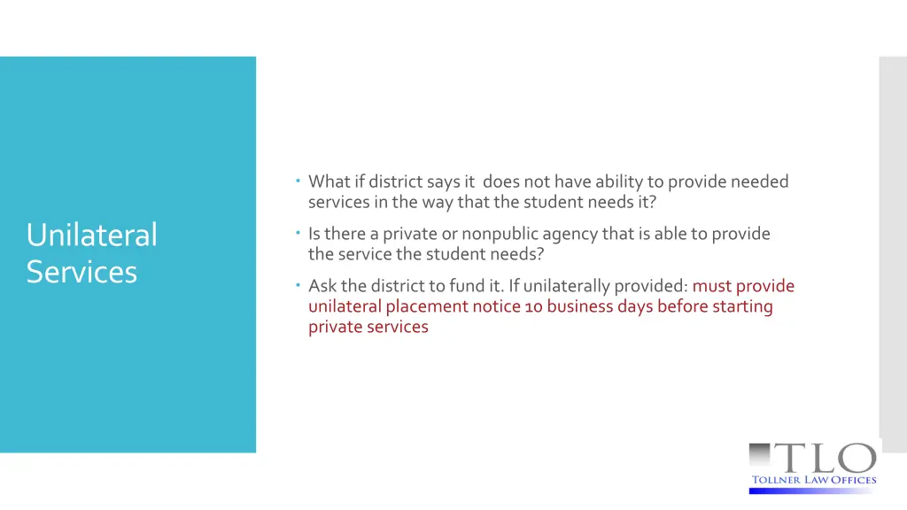 what if district says it does not have ability