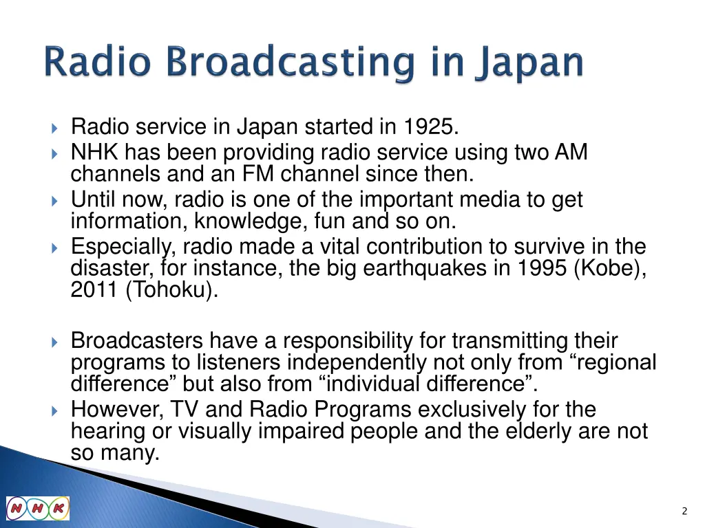 radio service in japan started in 1925