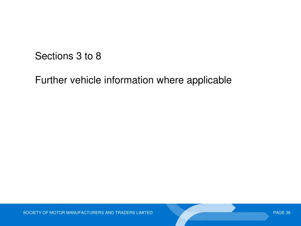 sections 3 to 8