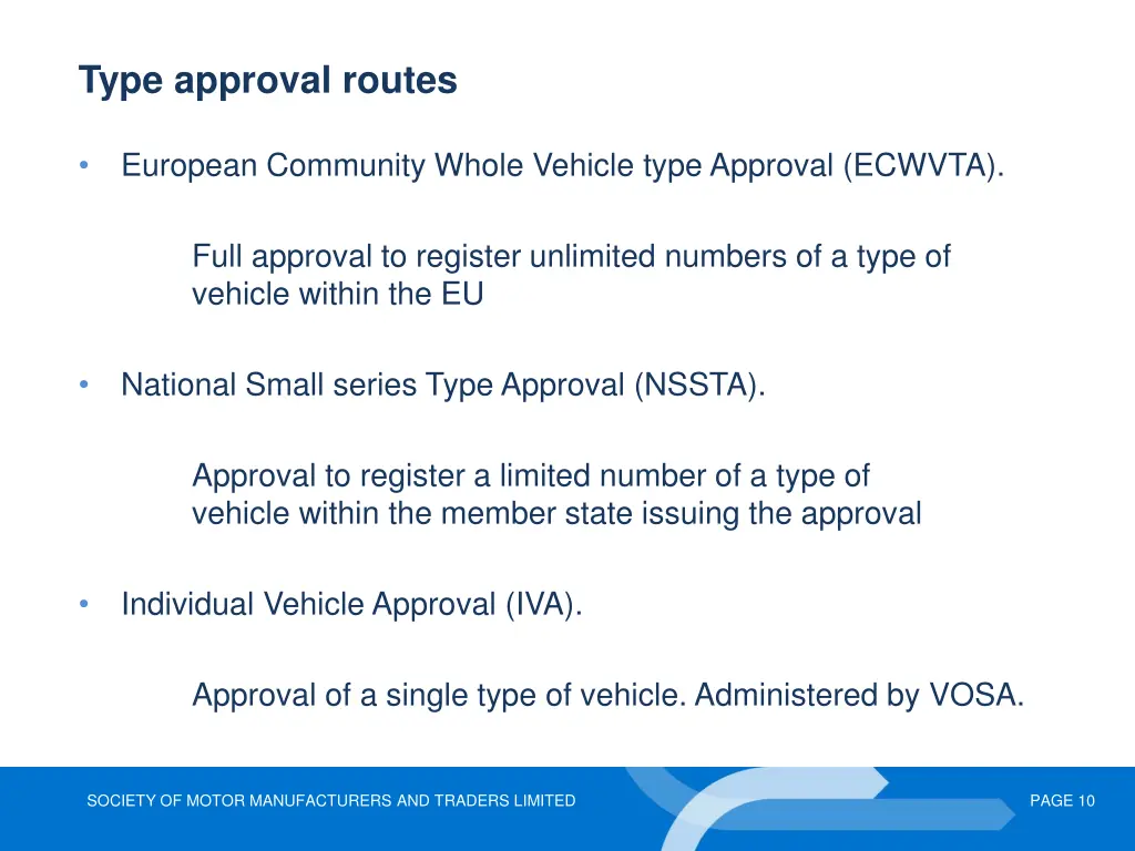 type approval routes