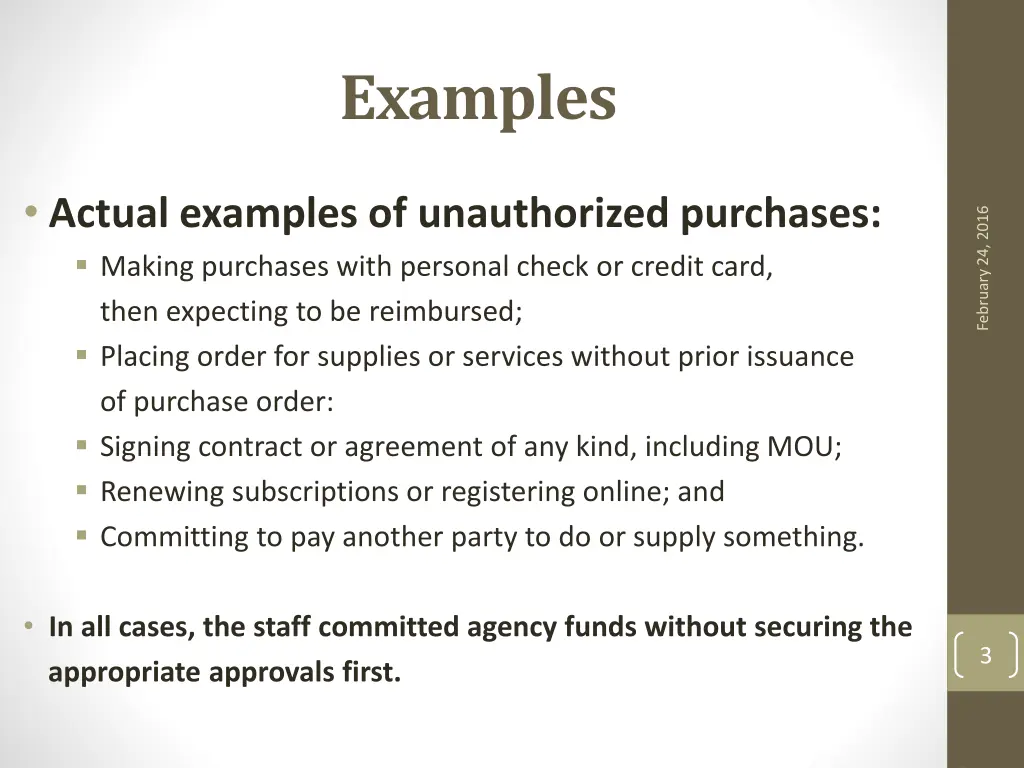 examples