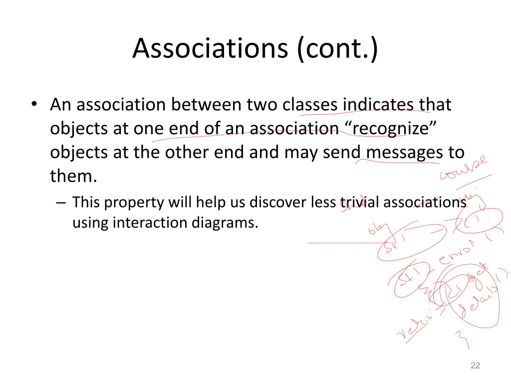 associations cont