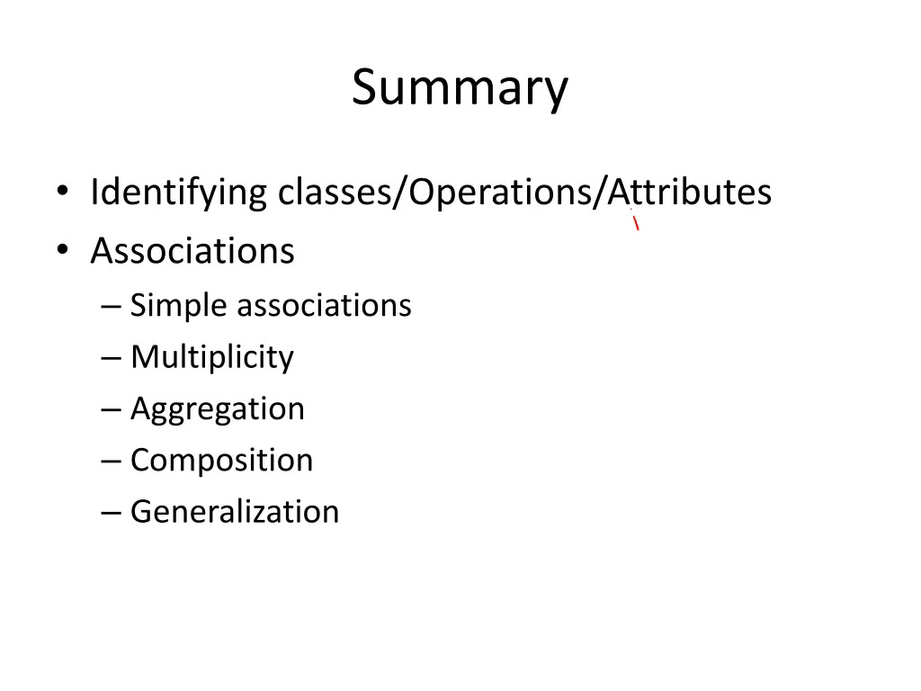 summary