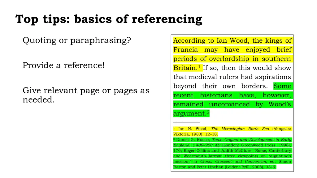 top tips basics of referencing 1