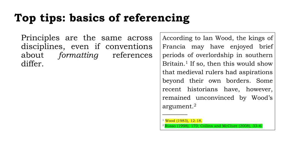 top tips basics of referencing 2