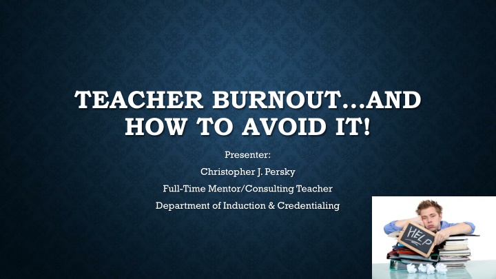 teacher burnout and how to avoid it