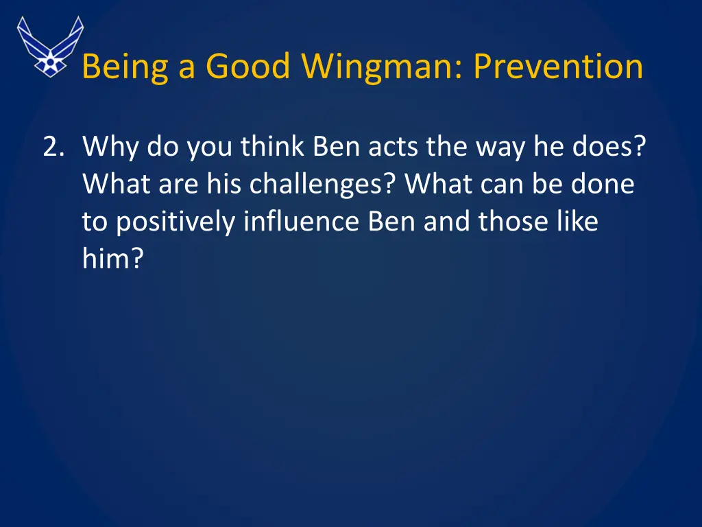 being a good wingman prevention 1
