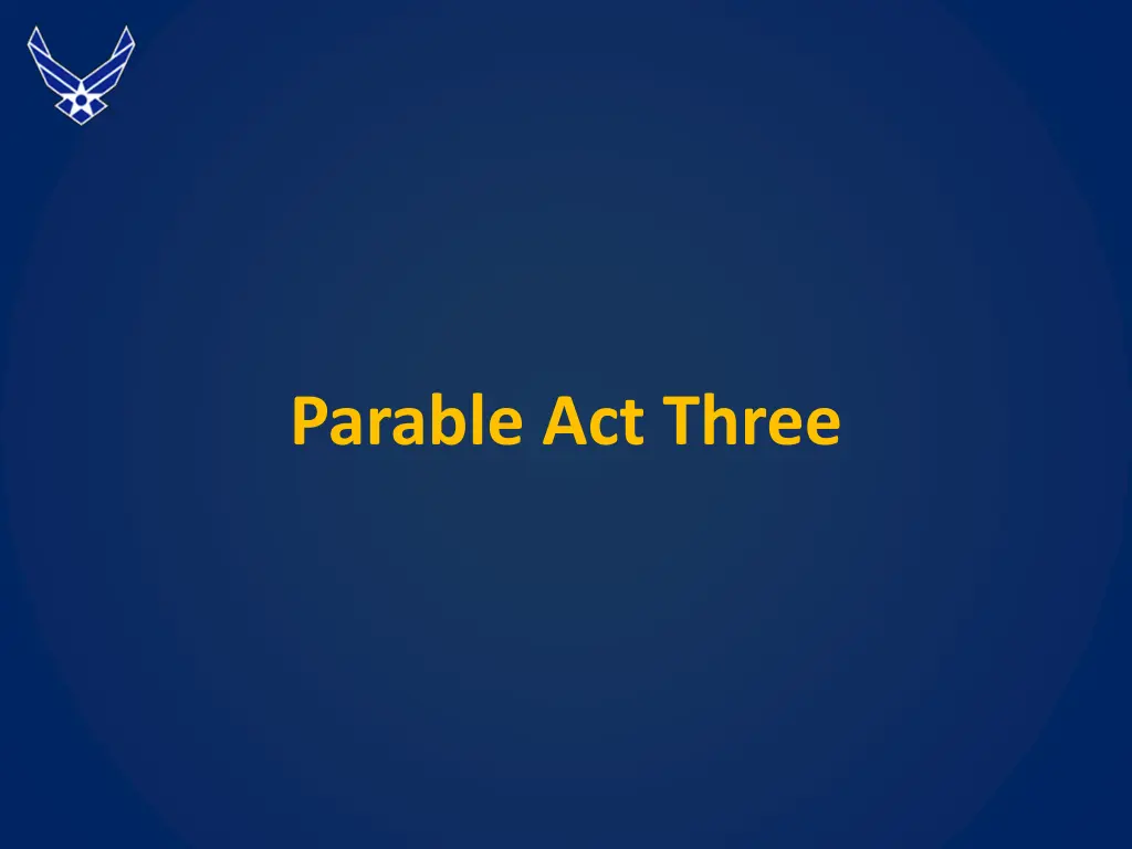 parable act three