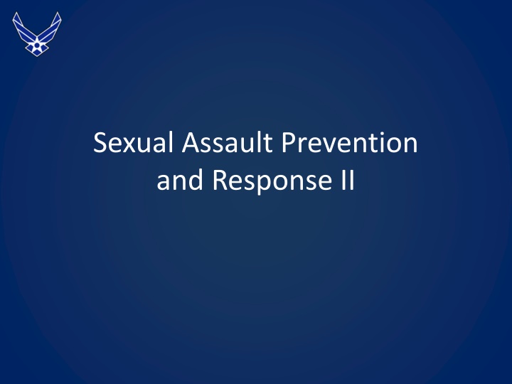 sexual assault prevention and response ii