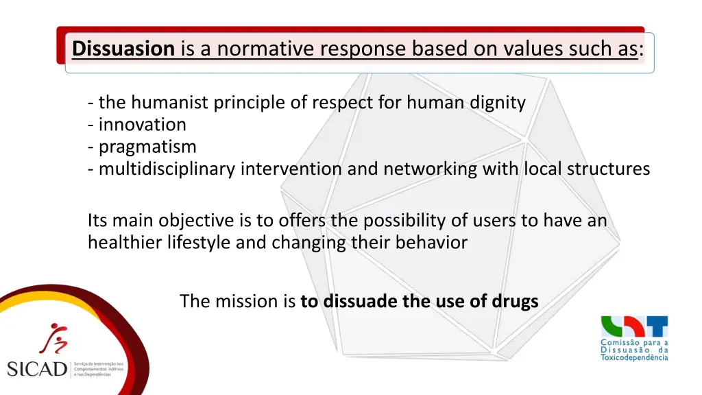 dissuasion is a normative response based