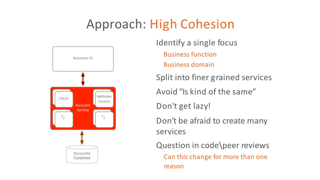 approach high cohesion
