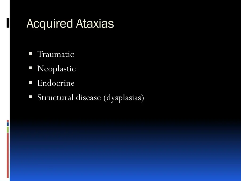 acquired ataxias 1