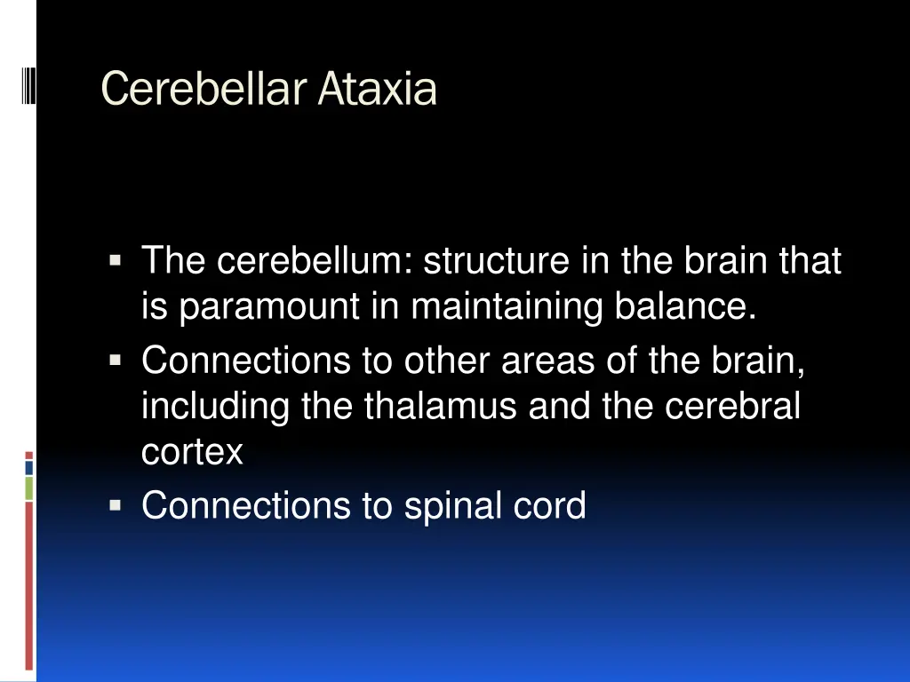 cerebellarataxia