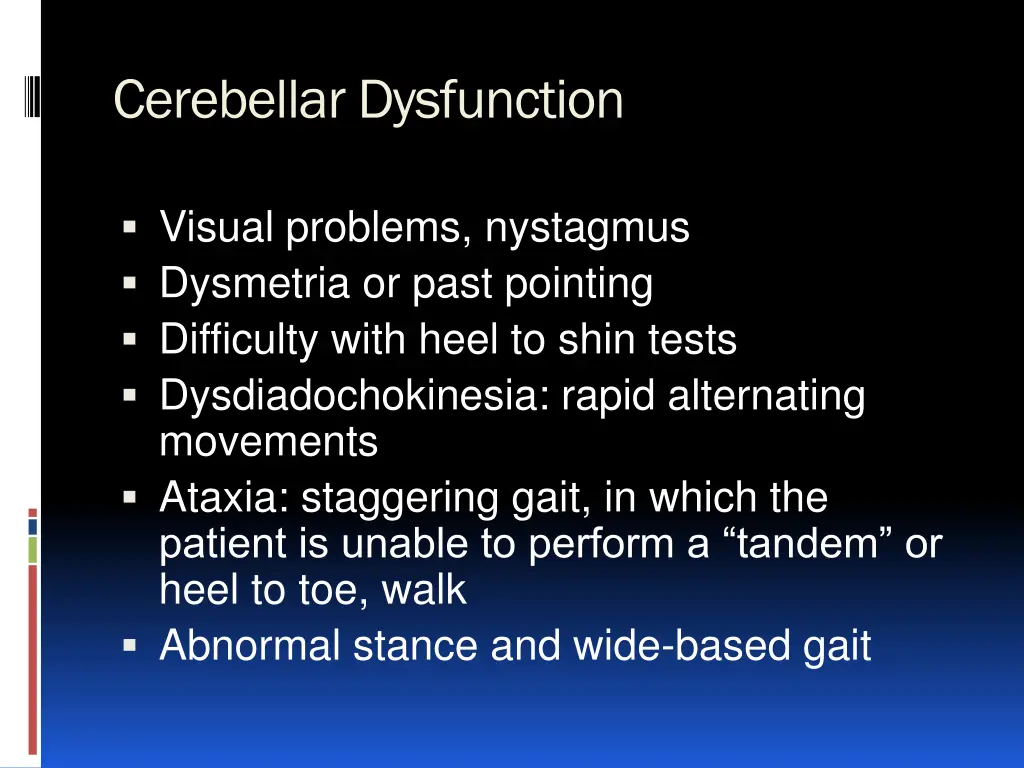 cerebellardysfunction