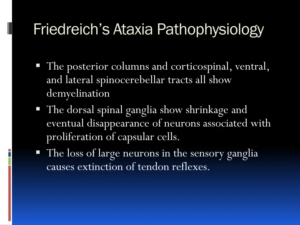 friedreich s ataxia pathophysiology