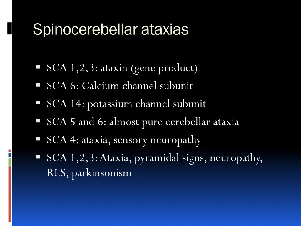 spinocerebellarataxias