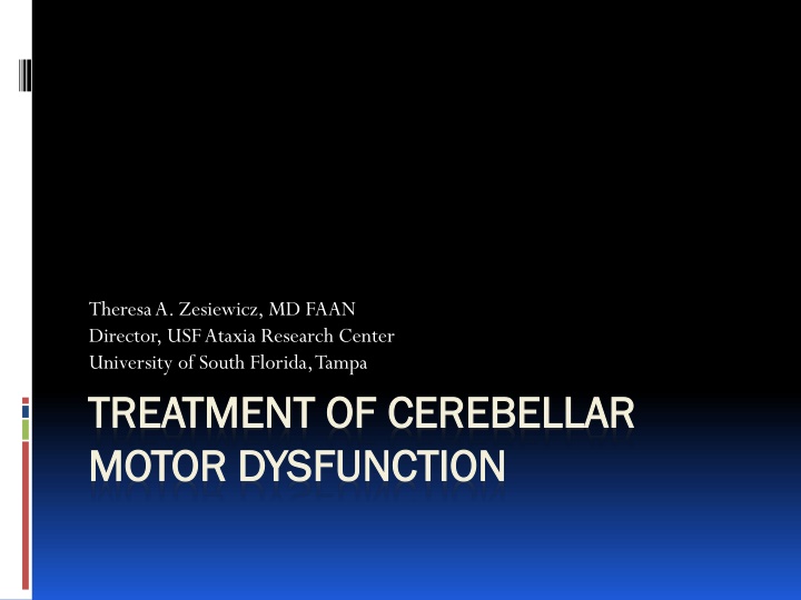 theresa a zesiewicz md faan director usf ataxia