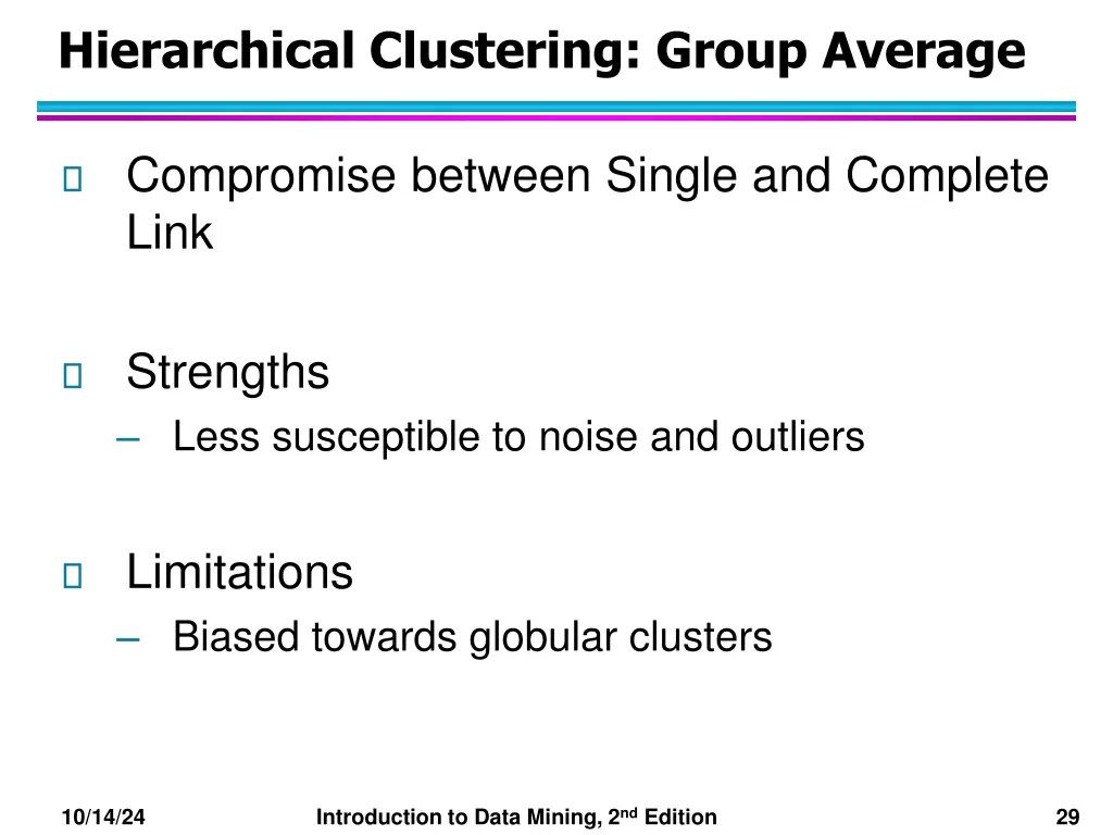hierarchical clustering group average 1