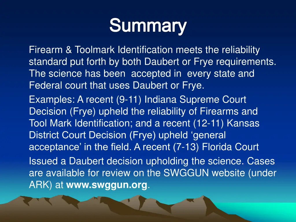 summary
