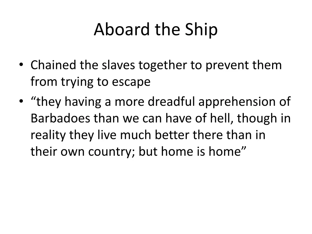 aboard the ship