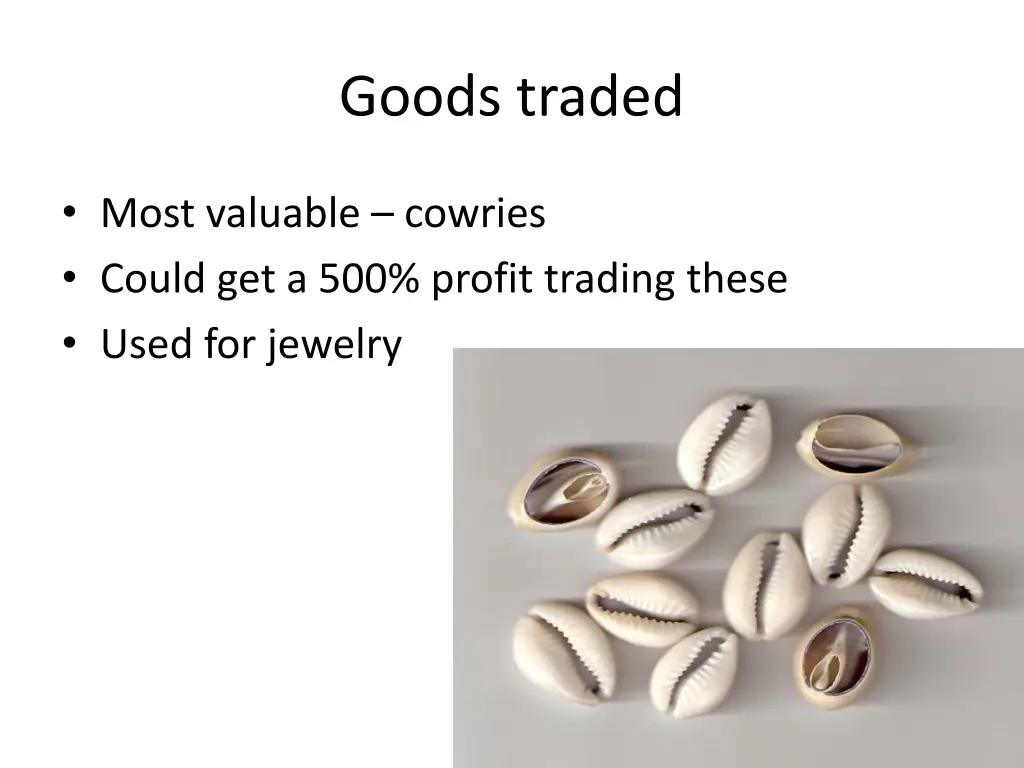 goods traded