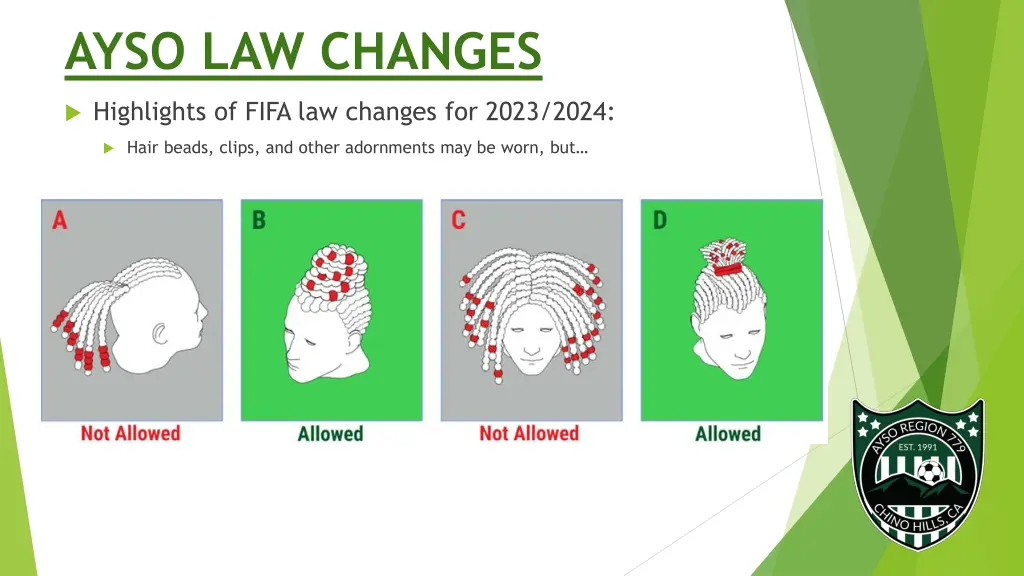 ayso law changes 1