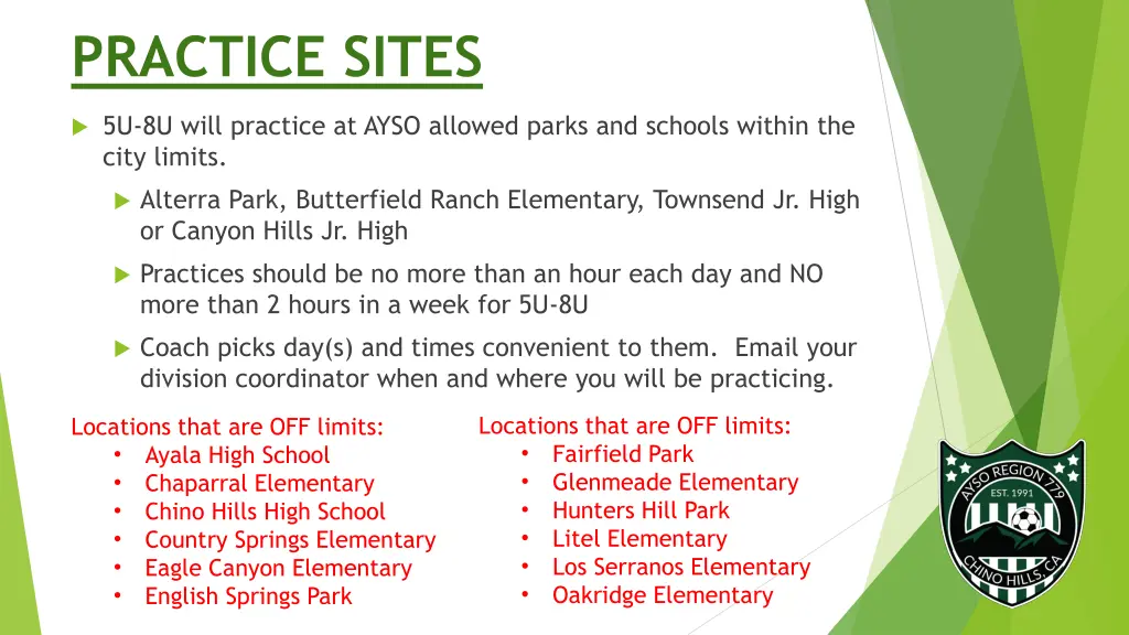 practice sites 1
