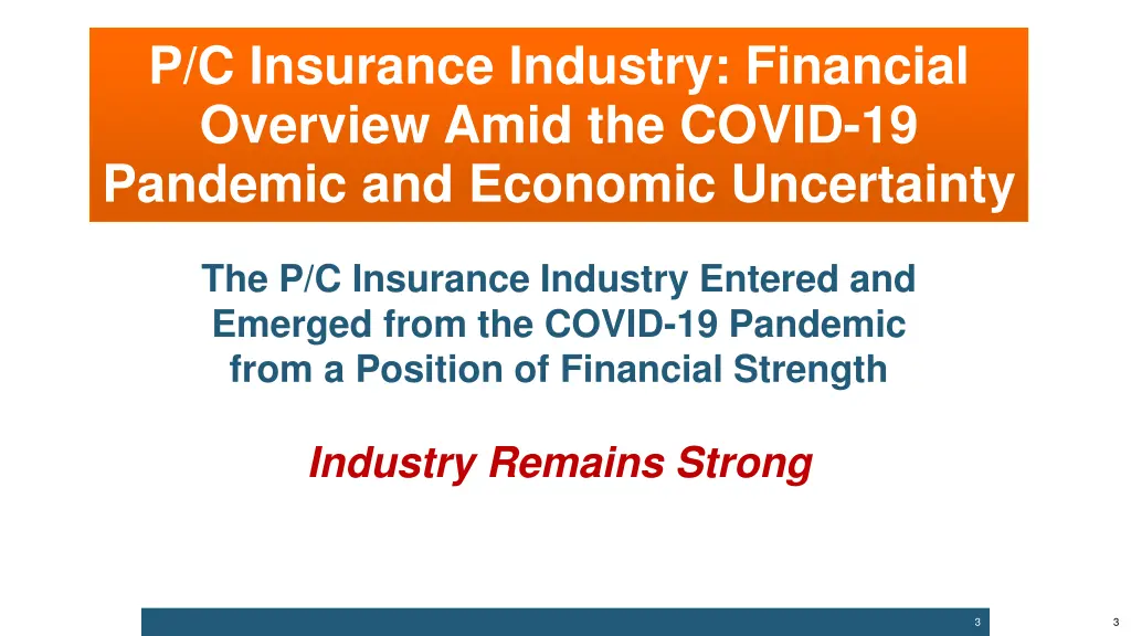 p c insurance industry financial overview amid