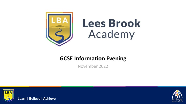 gcse information evening