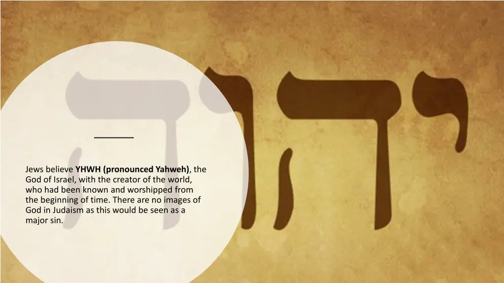 jews believe yhwh pronounced yahweh
