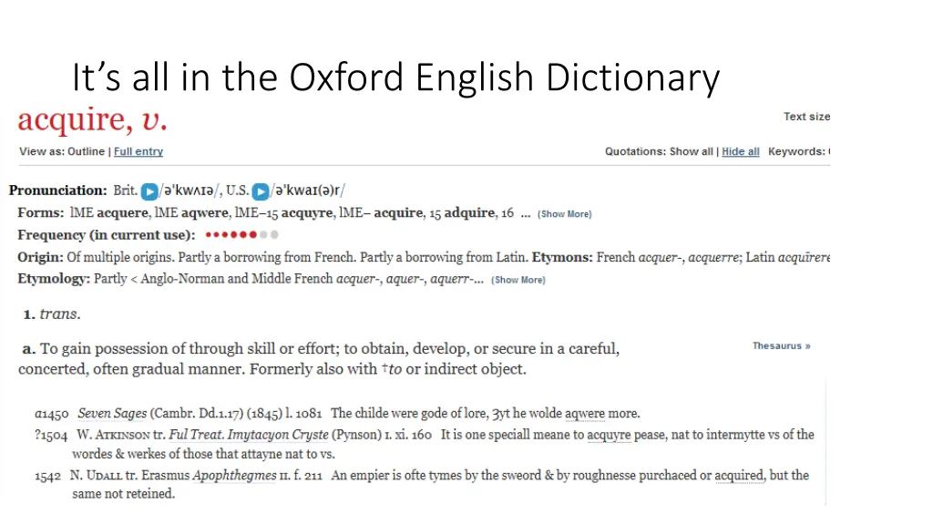 it s all in the oxford english dictionary