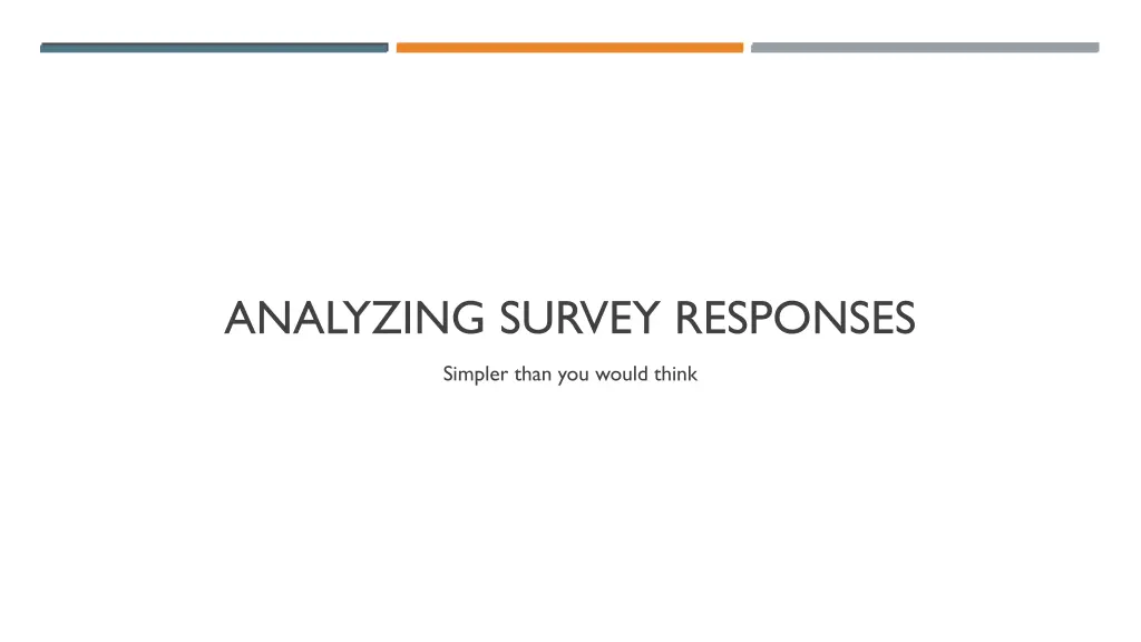 analyzing survey responses