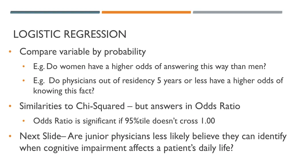 logistic regression
