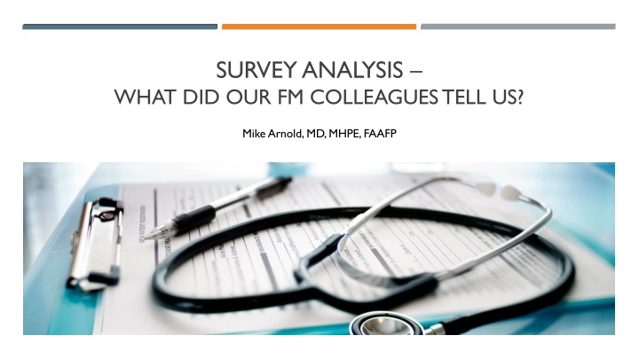 survey analysis what did our fm colleagues tell us