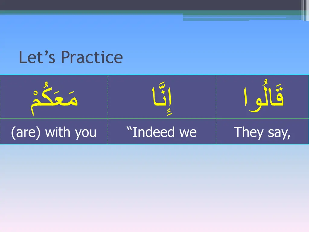 let s practice are with you