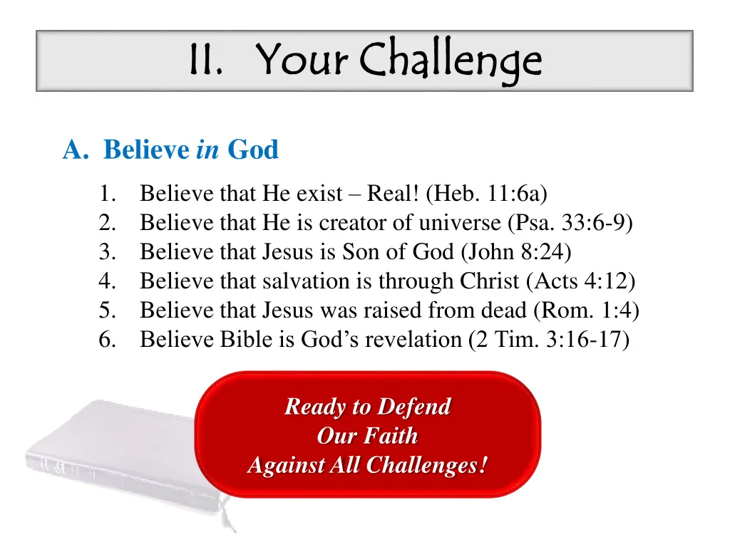 ii ii your challenge your challenge