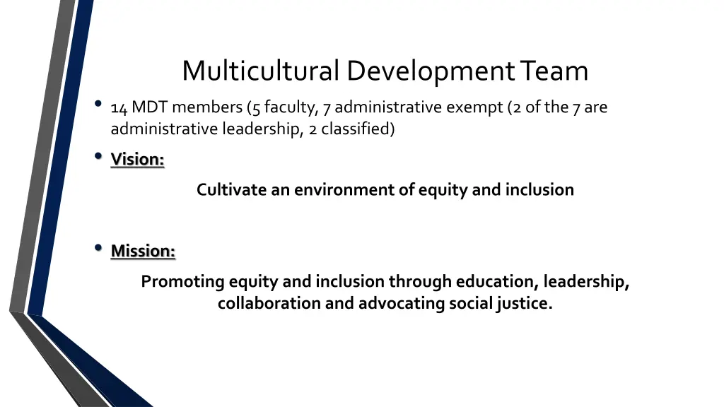 multicultural development team 14 mdt members