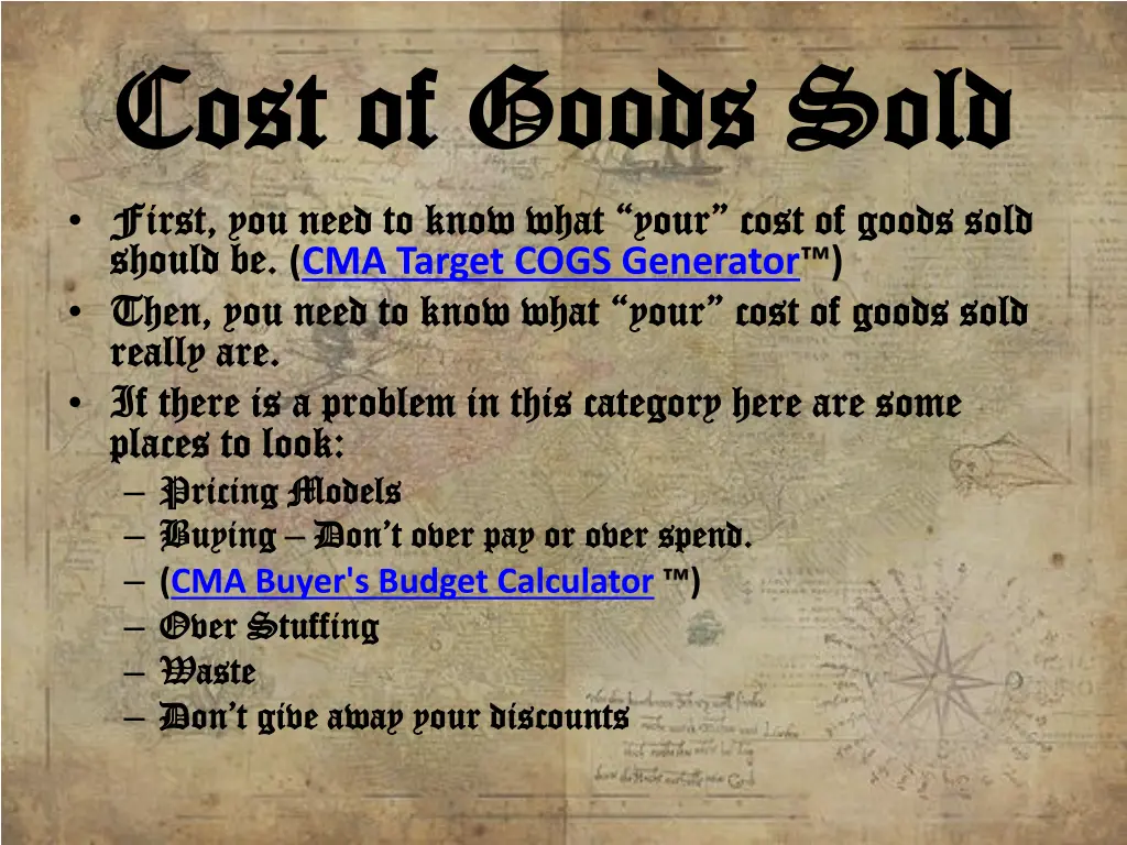 cost of goods sold cost of goods sold 2