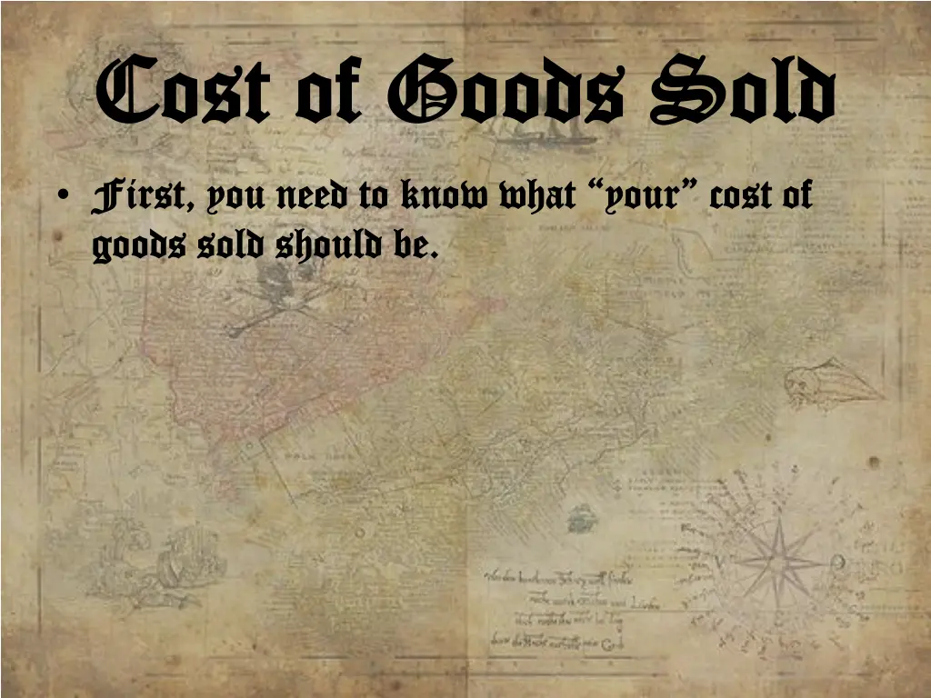 cost of goods sold cost of goods sold