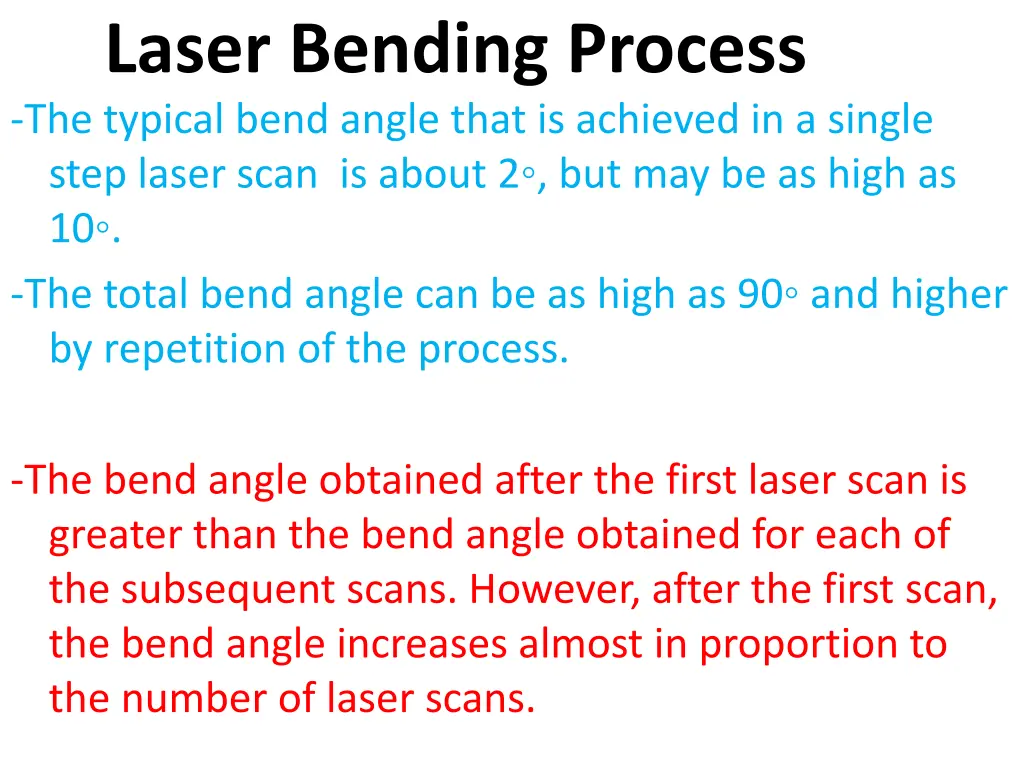 laser bending process