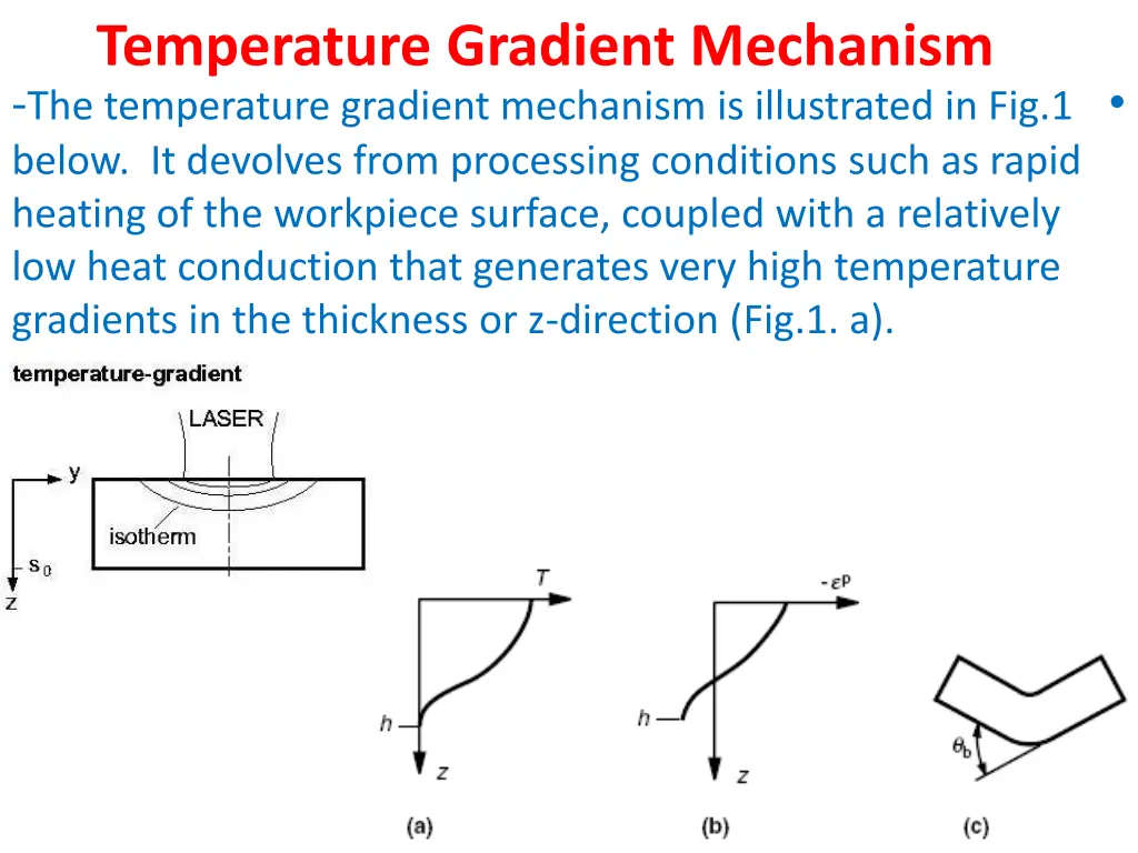 temperature gradient mechanism the temperature