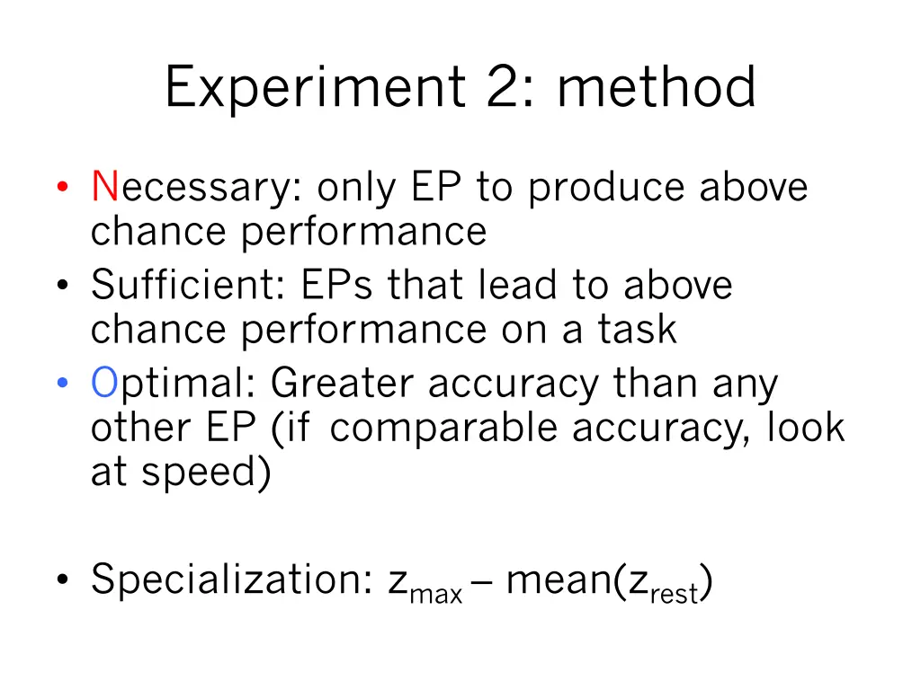 experiment 2 method 1