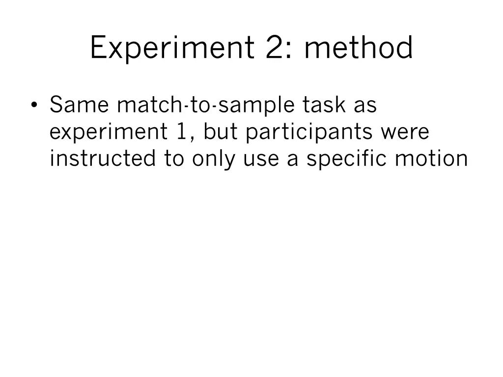 experiment 2 method
