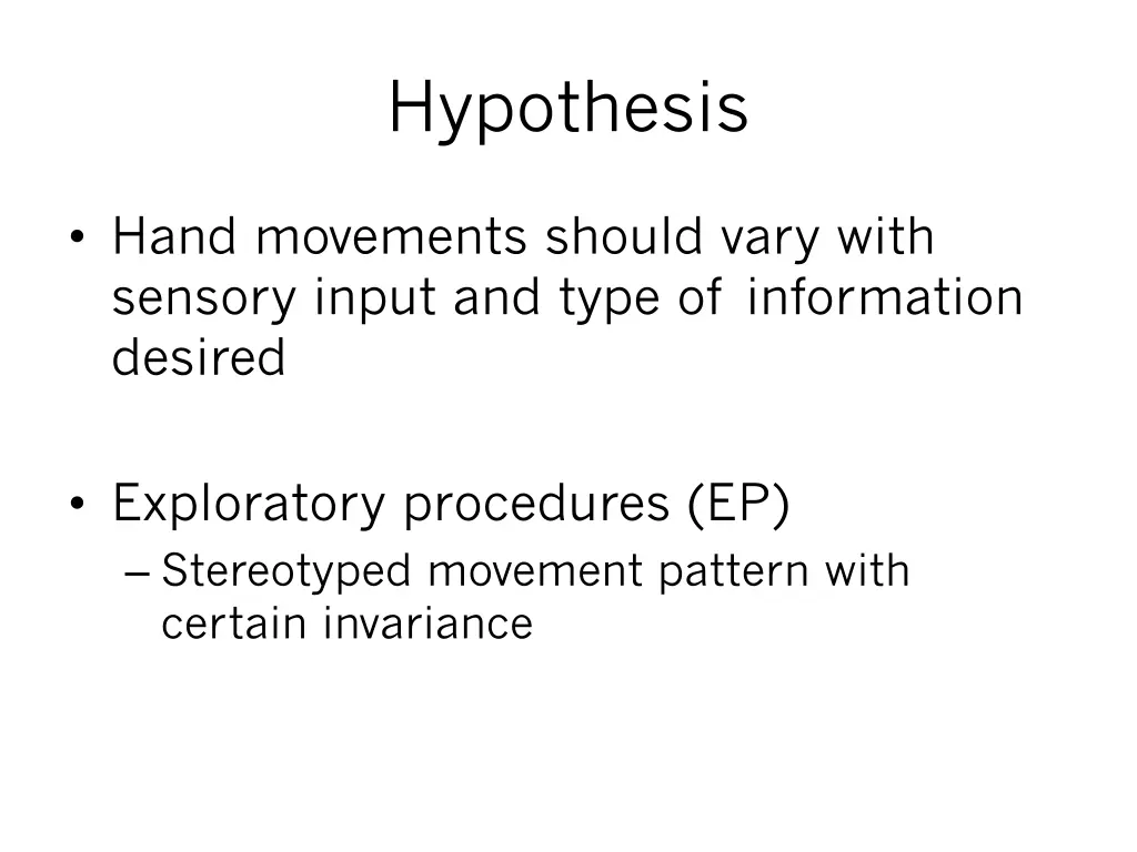 hypothesis